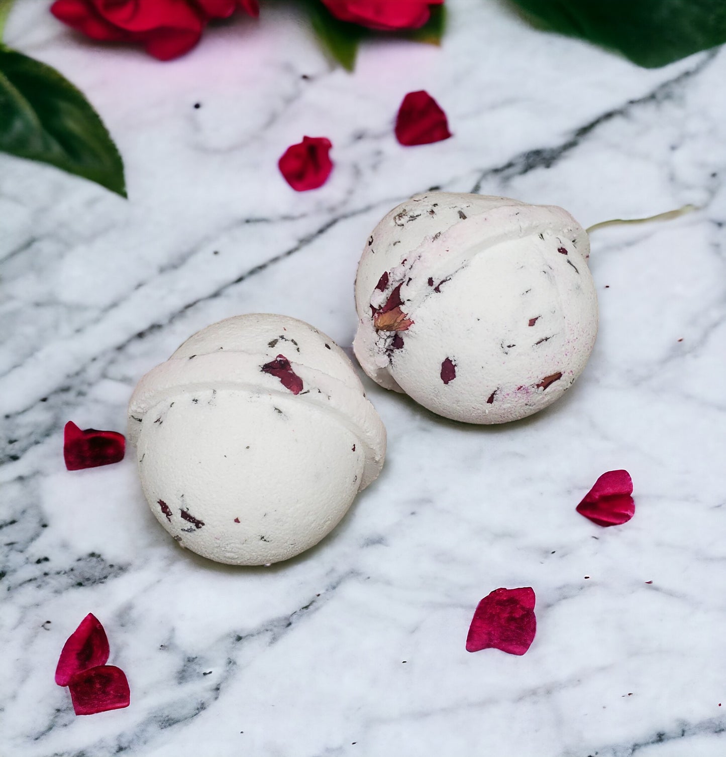 Rose and Lavender bubbly bath bomb